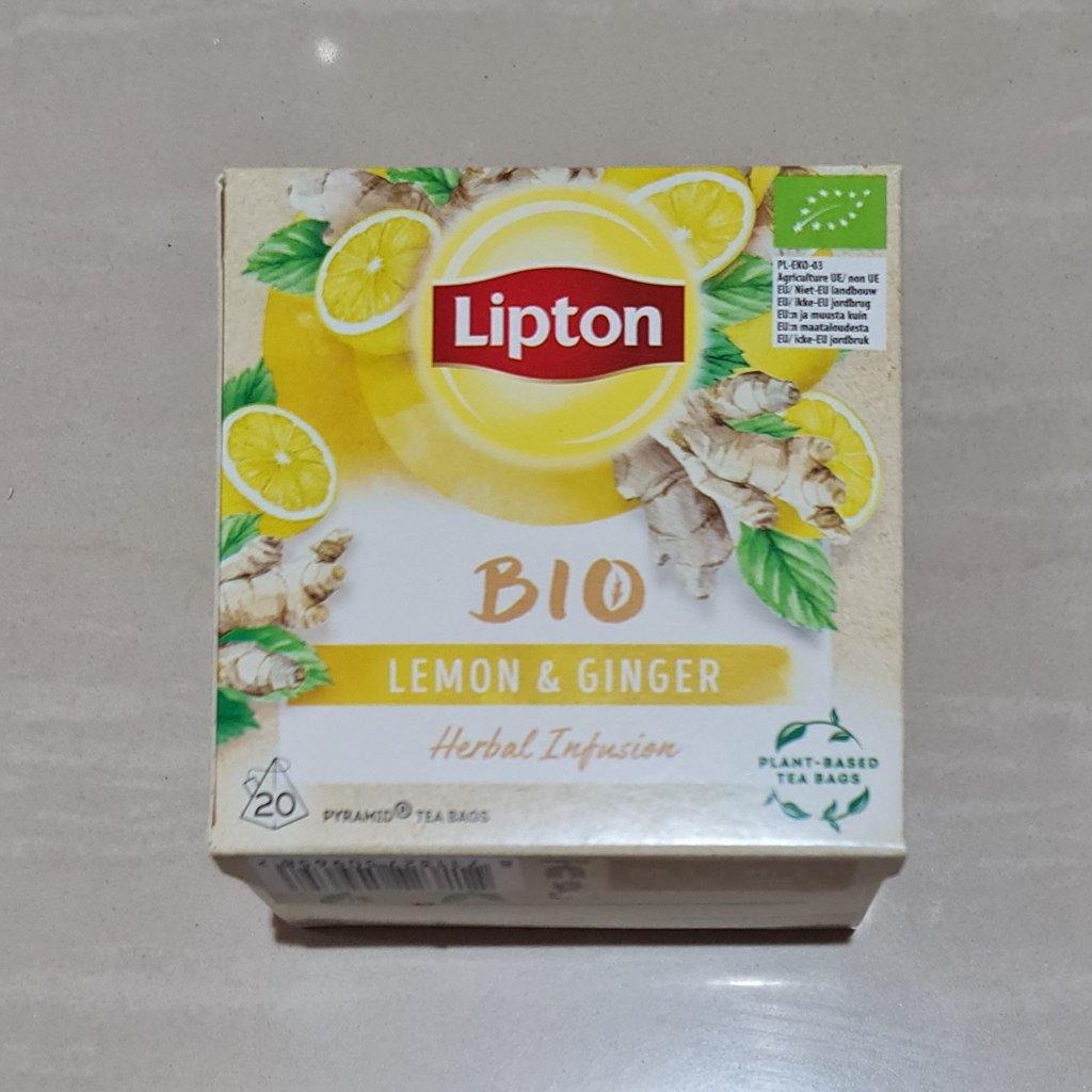 Lipton Tea Infusion BIO Ginger &amp; Lemon 20 x 1.7 Gram