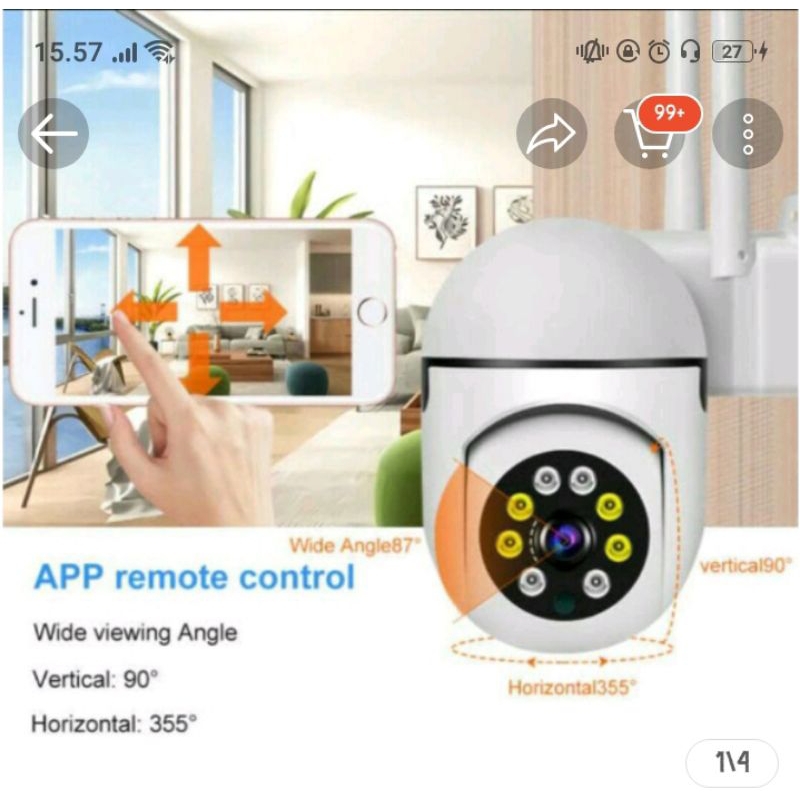 IP cctv Camera 8 MP 2 antena PTZ outdoor