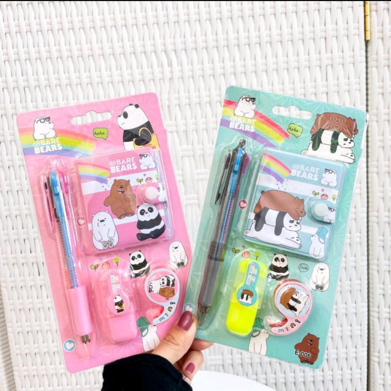

Paket Alat Tulis 4 in 1 Karakter Lucu Imut Fancy