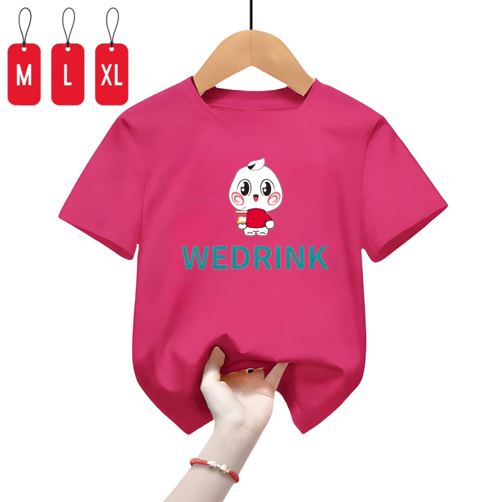 Hzl_outfit Baju Kaos Anak Anak Cewe Cowo WEDRINK