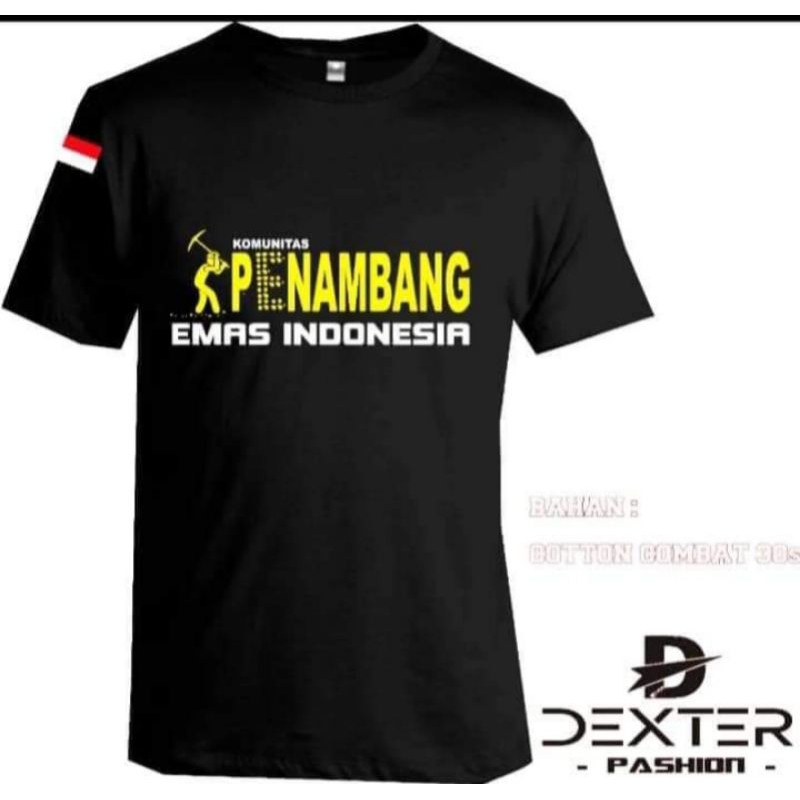 kaos penambang emas