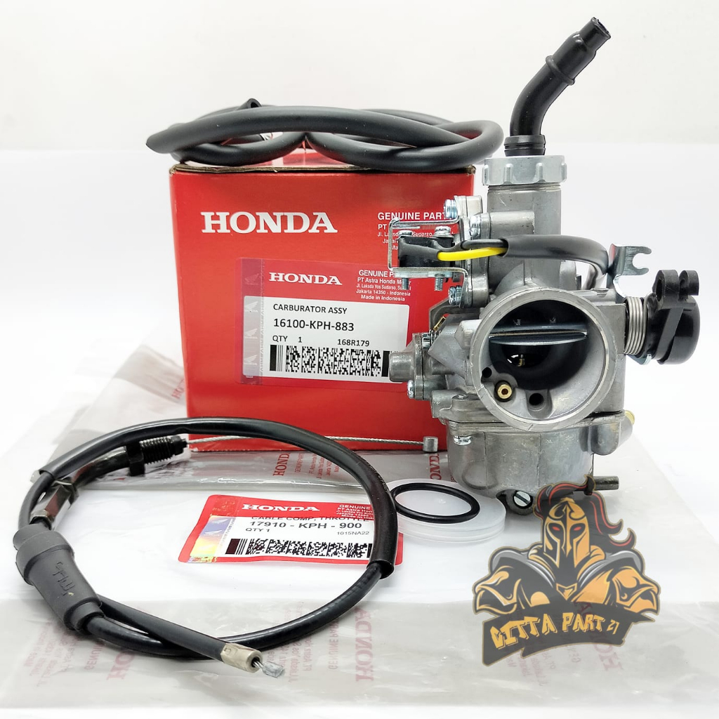 ORIGINAL KARBURATOR CARBURATOR SET PLUS KABEL GAS HONDA KPH KUALITAS ASLI ORIGINAL HONDA AHM PRESISI TIDAK BANJIR TIDAK BOROS DAN DIJMAIN AWET KHARISMA SUPRA 125 SUPRA X 125 KARISMA GRAND CARBU KARBU