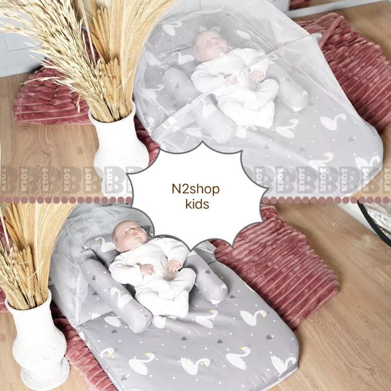 Kasur bayi kelambu set free bantal peyang + 2 guling bayi