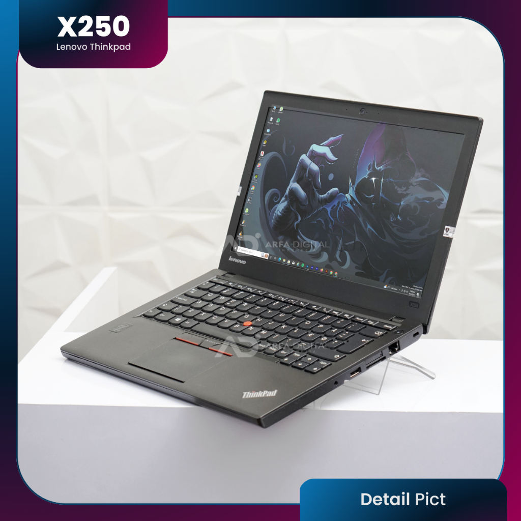 Laptop Lenovo Thinkpad X250 Core I5 Gen 5 SSD 256GB RAM 8GB Second Bergaransi