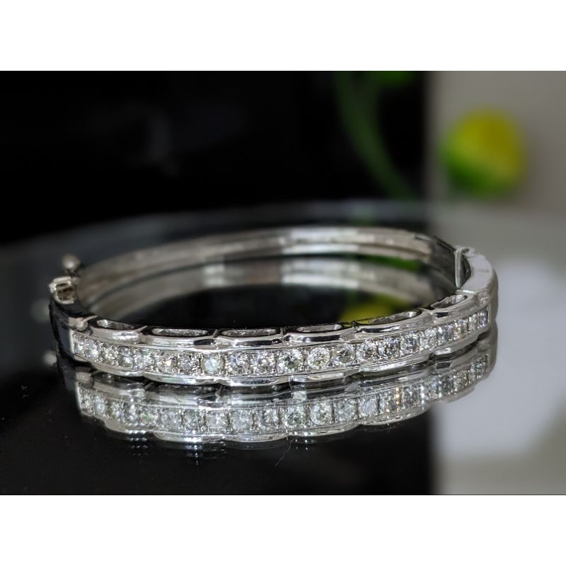 GELANG PERAK / SILVER  BERLIAN EROPA - BERLIAN ASLI - GELANG - BERLIAN EROPA