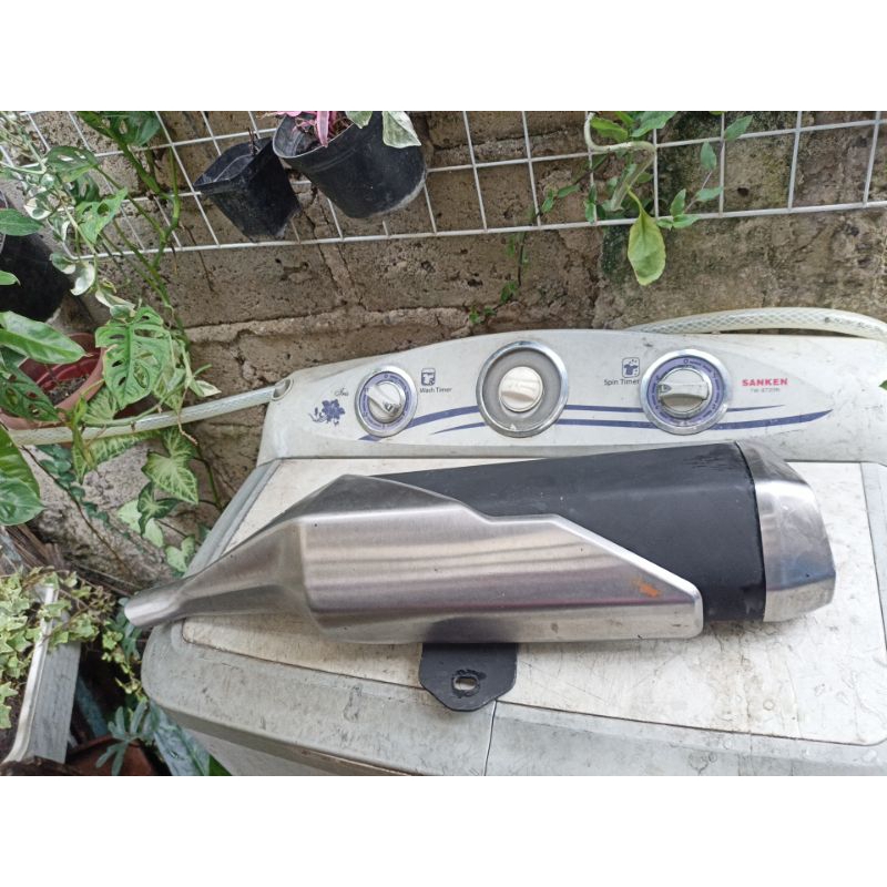 Slencer silencer knalpot ninja 250 fi ninja 250fi injeksi original ori sudah dibobok copotan kelengk
