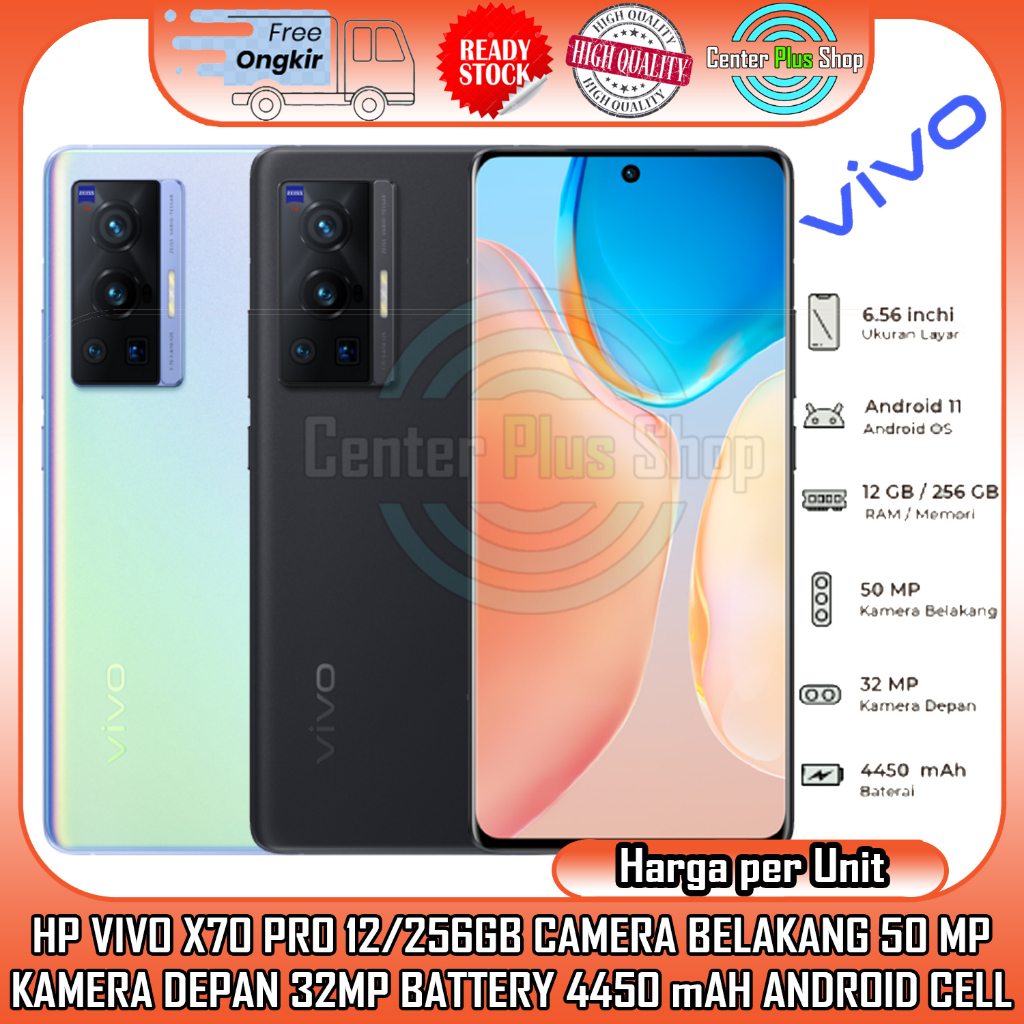 HP VIVO X70PRO 12/256GB X70 PRO LI-PO 4450 mAH KAMERA 50 MP RAM 12GB INTERNAL 256 GB HP SMARTPHONE A