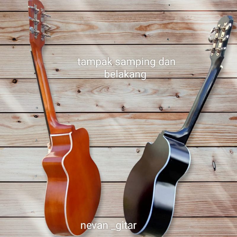 COD GITAR AKUSTIK 3/4 PEMULA TERMURAH CUSTOM (BONUS PACKING KAYU)