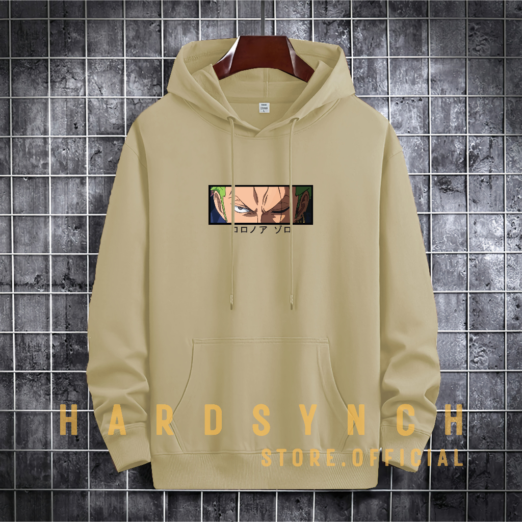 Sweater Hoodie Rorona Zoro Unisex ( Pria &amp; Wanita ) Premium Quality S-XXL Cotton Fleece / Hoodie Korean Style / Sweater Hoodie / Hoodie Polos / Hoodie Wanita / Hoodie Pria / Sweater Hoodie Distro Original ( RZ 142 )