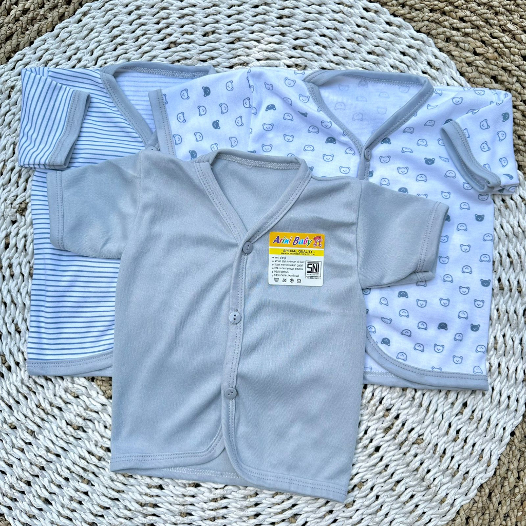 3 PCS Baju Lengan Pendek Bayi Bayi Atasan Bayi Baju Newborn Baju Bayi Baru Lahir Gift Bayi Hadiah Lahiran Bayi baju bayi lengan Pendek