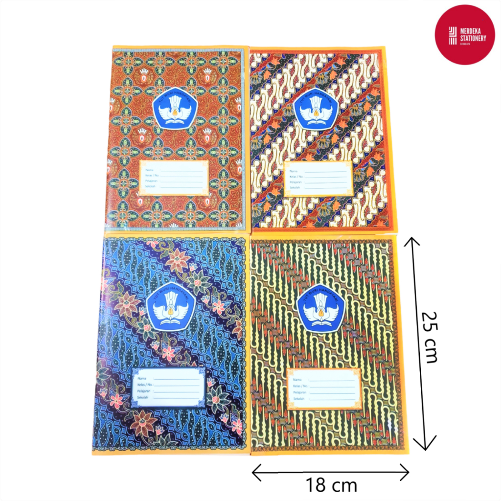 

(20 Lembar)Sampul/Cover/Penutup Buku/Book ArtPaper Kwarto/Kuarto Batik