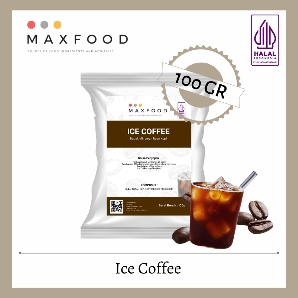 

MAXFOOD - Instant Coffee Mix with Sugar / Bubuk Minuman Kopi plus Gula 100 GR