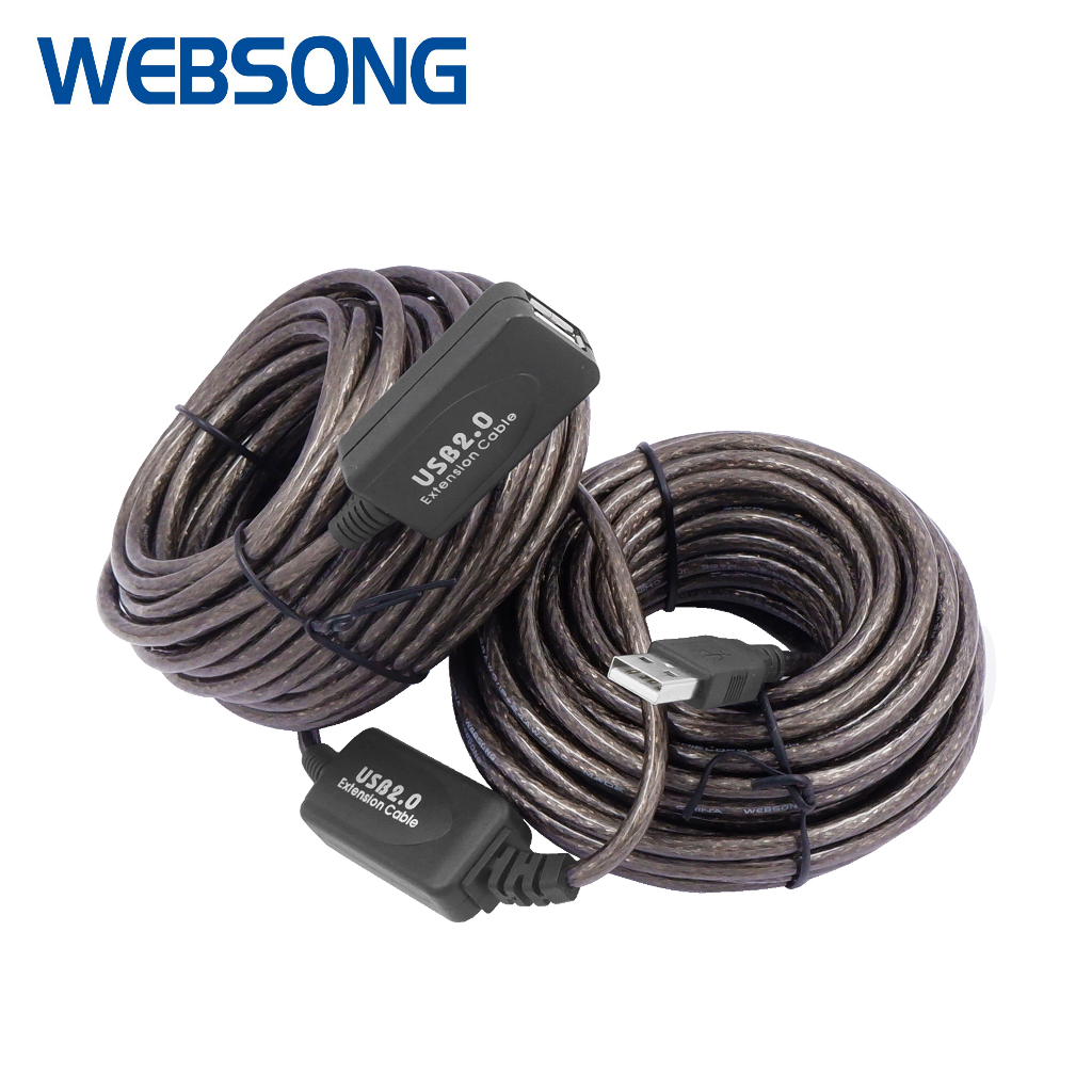 Kabel USB 2.0 Male to Female Extension Active 10M 20M 30M WEBSONG