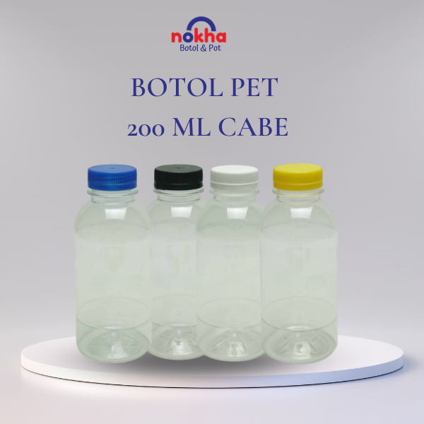 Botol PET 200 Ml Cabe Sn 30 Botol Plastik Botol Minuman 30 Botol 200ml Plastik