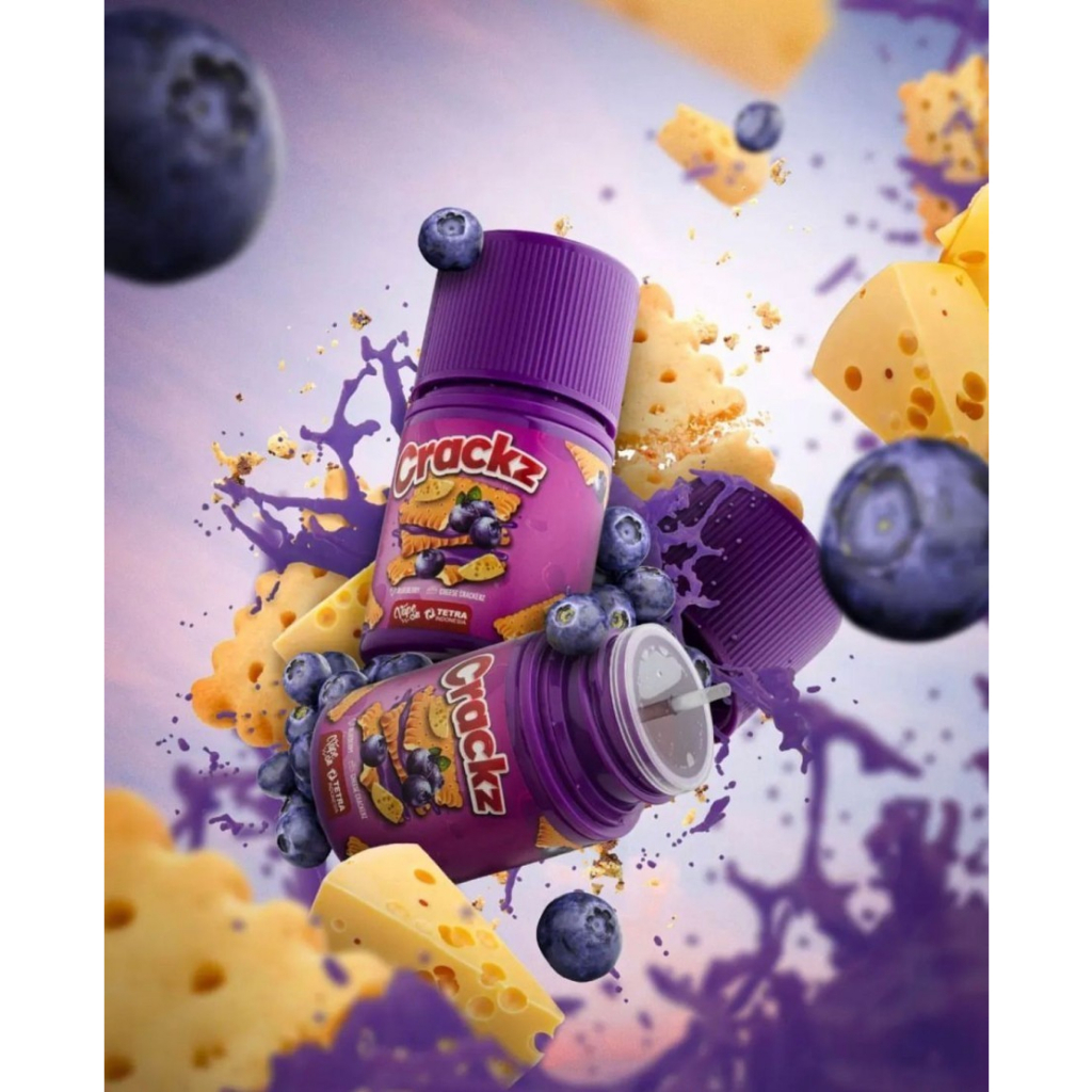 Liquid Crackz V6 60ml | Crackz V6 Blueberry Crackerz by Tetra | Liquid Crackz Blueberry | Crackz Ungu | Crackz V6