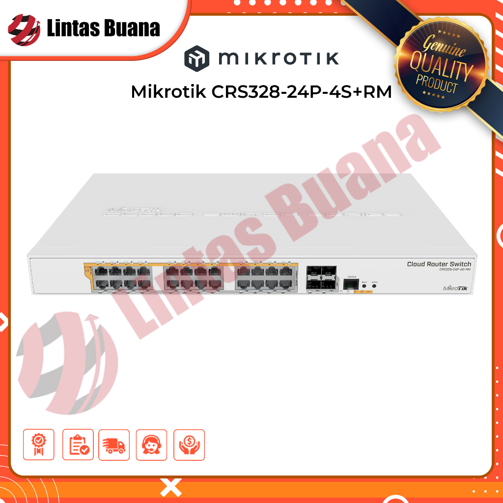 Mikrotik CRS328-24P-4S+RM 24port Gigabit Ethernet Switch