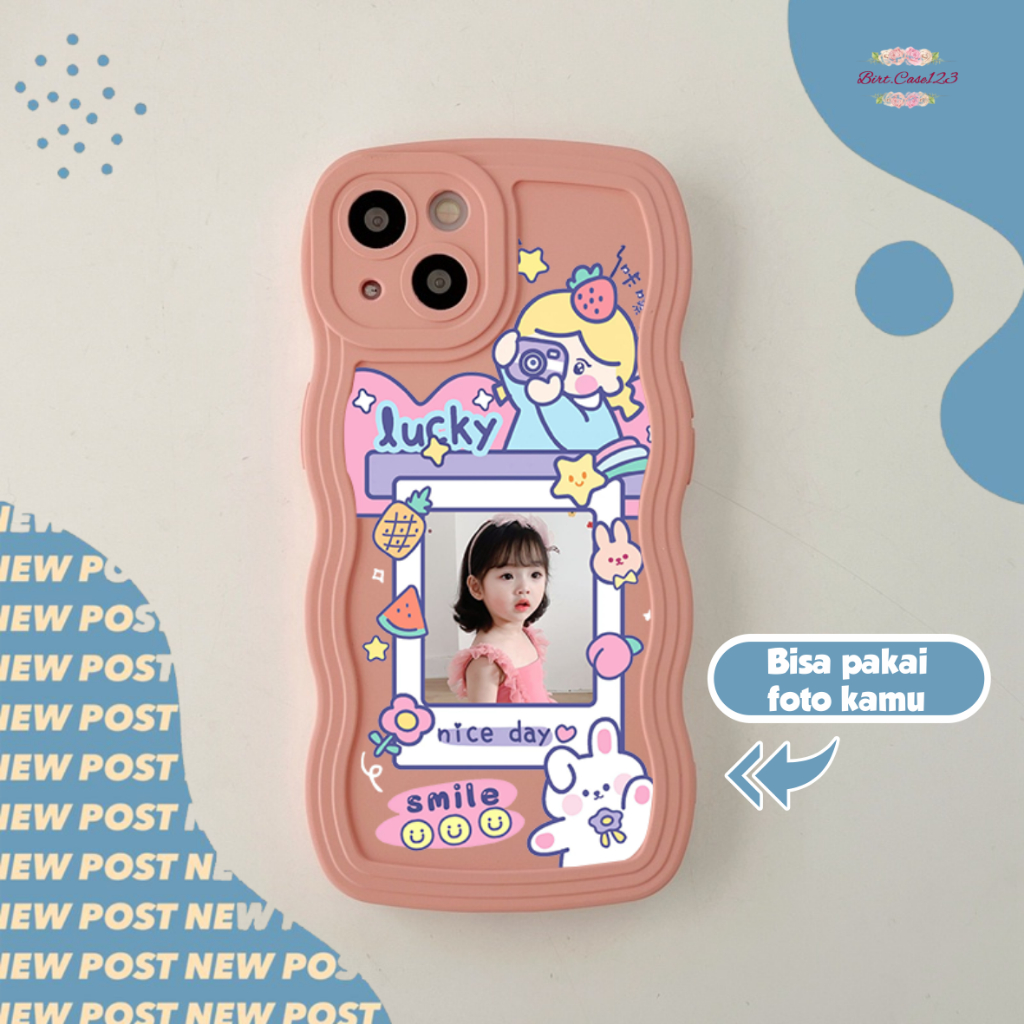 CUSTOM SOFTCASE SILIKON GELOMBANG WAVY CUSTOM POLAROID FOR SAMSUNG J2 PRIME A04 A04S A23 A13 A20 A30 A03S A50 A50S A30S A03 CORE BC7671