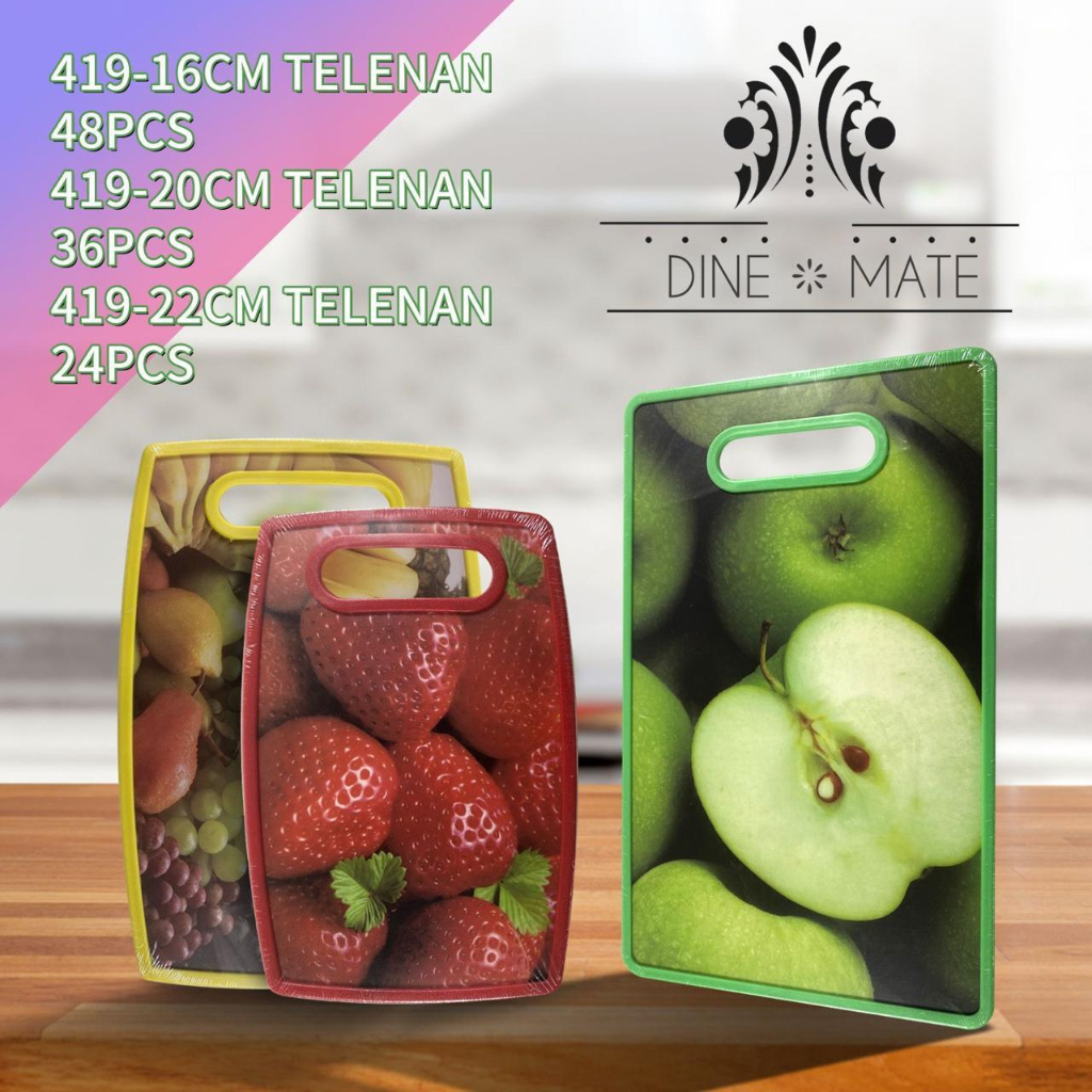 TALENAN PLASTIK TEBAL MOTIF BUAH