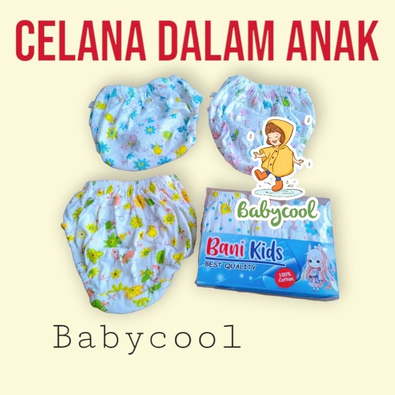 Celana Dalam Kerut Anak Perempuan (3pcs)
