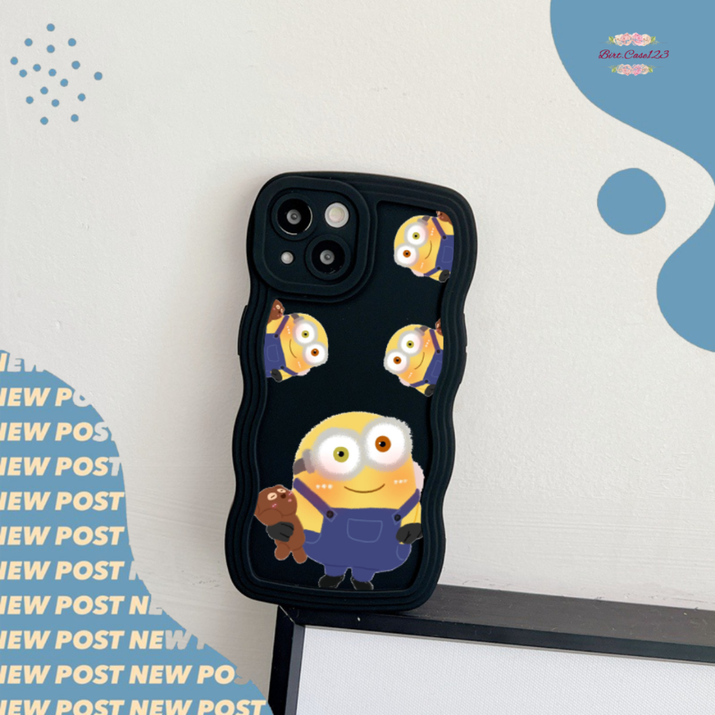 CUSTOM SOFTCASE SILIKON GELOMBANG WAVY CUSTOM MINNI FOR XIAOMI REDMI 6A 8 8A PRO 9 9A 9C 10A NOTE 8 9 10 10S POCO M3 X3 BC7688