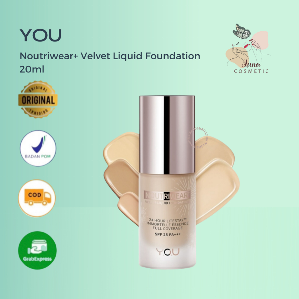 You Noutriwear+ Velvet Liquid Foundation 20ml