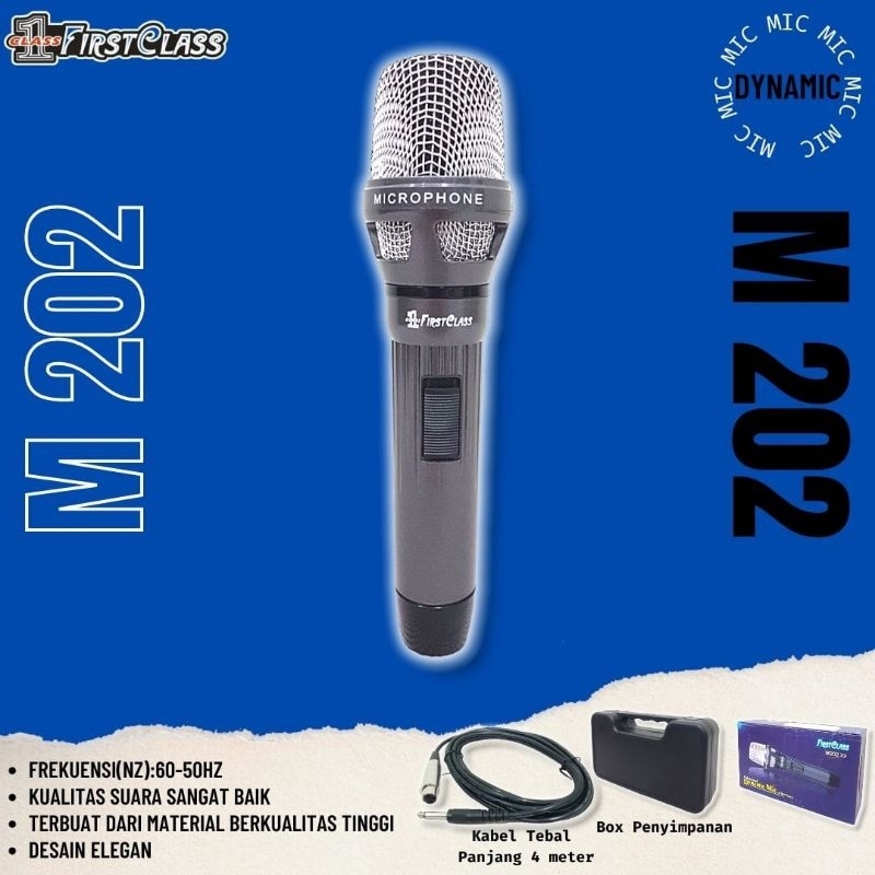 microphone kabel firstclass M202 dynamic mic