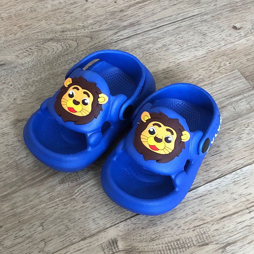 Sandal Baim Anak Balita Bahan Karet Model Lion Singa Lucu - Dulux 372E 20/25