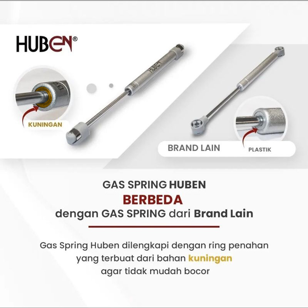 Hidrolik Lemari HUBEN Original HUBEN Hydraulic Gas Spring 2PCS / Hidrolik Jok Motor / Hidrolik Kitchen Set / Gas Spring Jok Motor /Gas Spring Kitchen Set