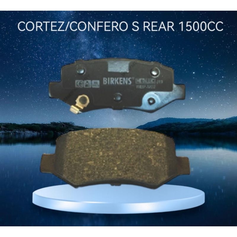 BRAKE PAD REAR CONFERO CORTEZ BELAKANG WULING BIRKENS