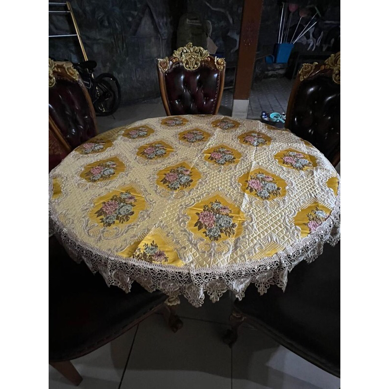 taplak meja makan shabby /taplak meja makan /taplak meja makan bulat /taplak meja makan bundar