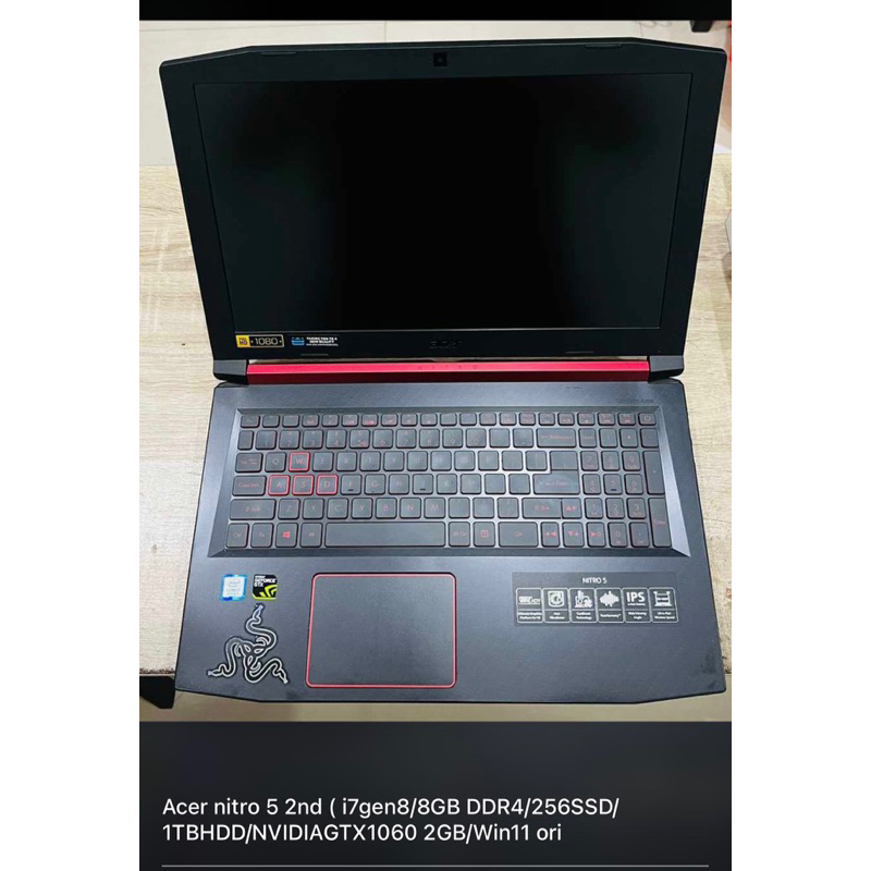 acer nitro 5 second