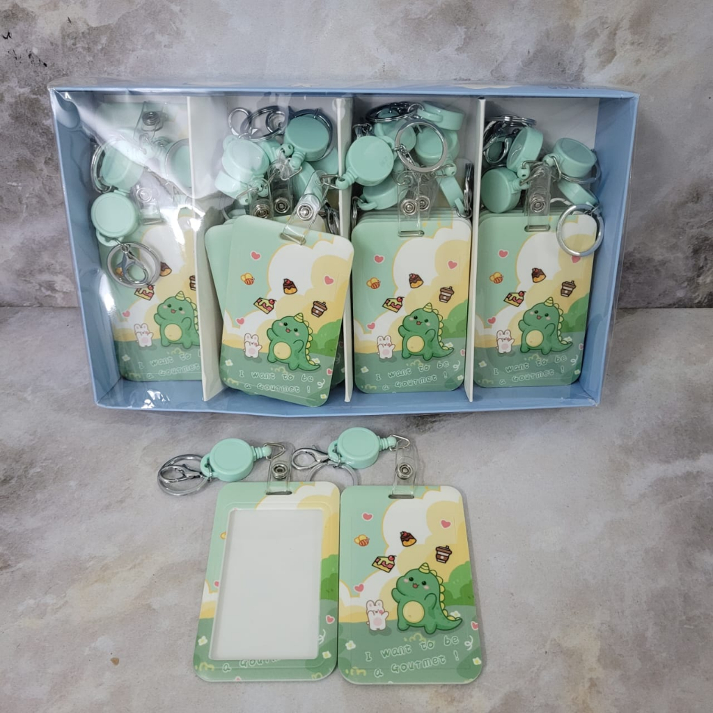 SS GANTUNGAN TALI KARTU AKSES KANTOR MRT BUSWAY LANYARD CARD HOLDER MOTIF