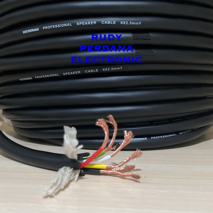 KABEL AUDIO SPEAKER SOUND LISTRIK SERABUT ISI 6 2.5 MM SOUNDMAX 6x2.5