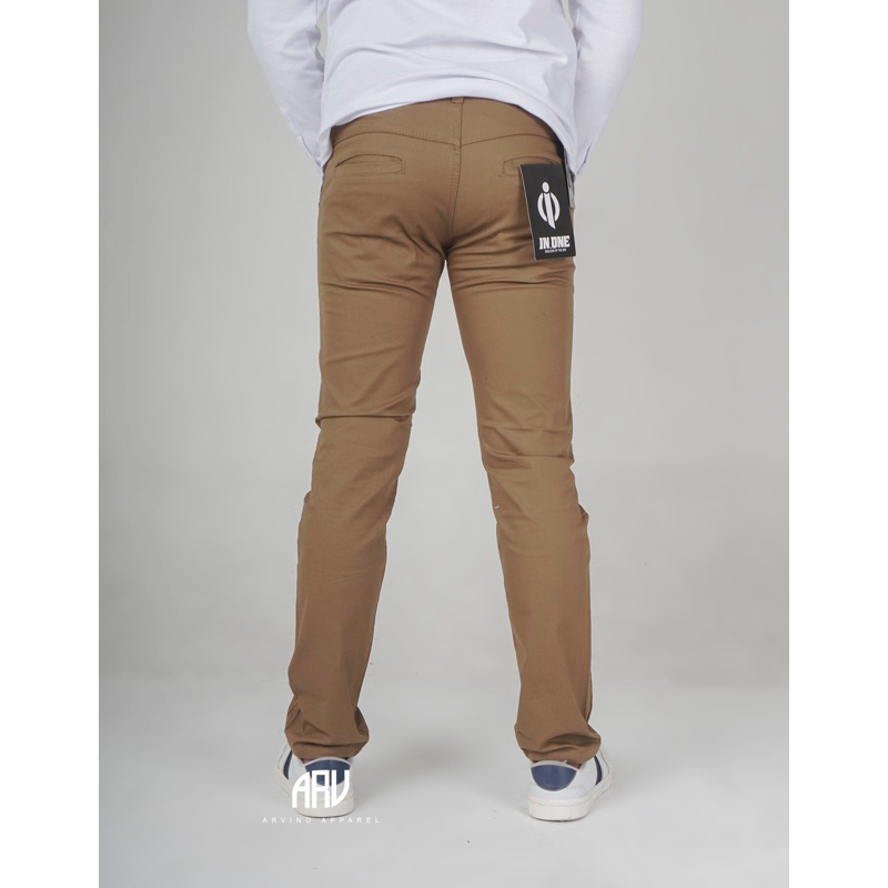 IN ONE CHINO PANTS - CELANA CHINO ORIGINAL PREMIUM PRIA SLIM FIT STRETCH CASUAL FORMAL CHINOS PREMIUM