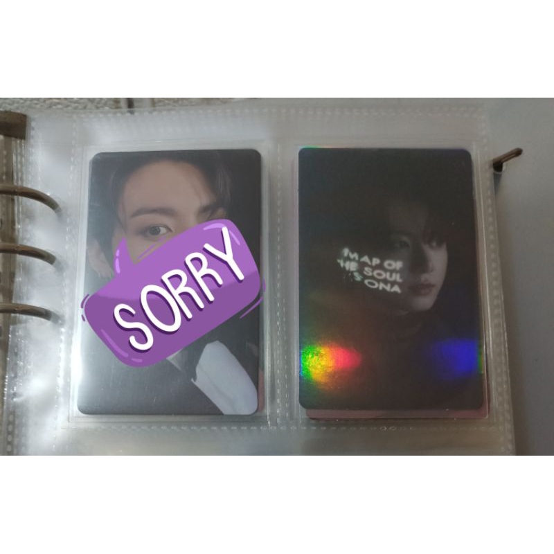 [Ready] Photocard Jungkook Concept Photobook Mots Hologram Map Of The Soul Holo JK