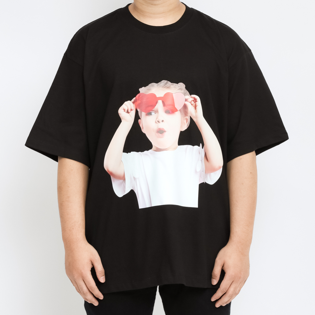 ADLV. Baby Face Sunglasses Boy Tee Black