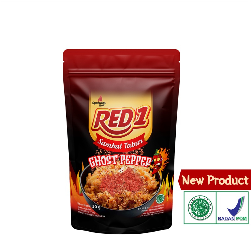 

Red 1 Sambal Tabur Ghost Pepper 30gr