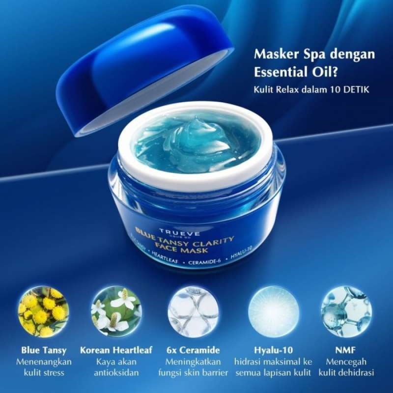 exp nov 2025) Trueve Blue Tansy Clarity Face Mask 50 gr