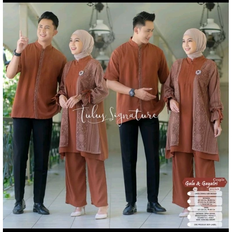 Gala Gayatri Couple by Tulus Signature/baju couple lebaran/baju couple/baju lebaran