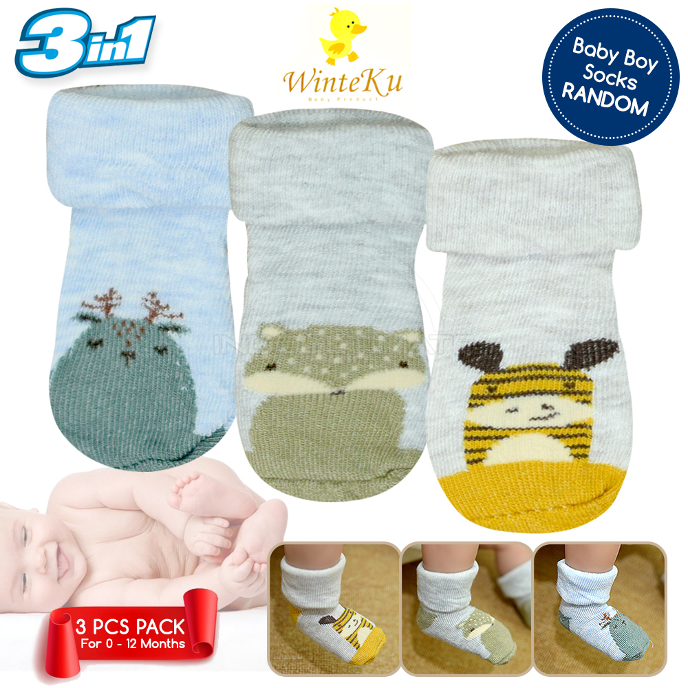 Kaos Kaki Bayi Baby Perempuan Laki-Laki Baru Lahir Motif bergambar Lucu BY-53-FC Pelindung Kaki bayi