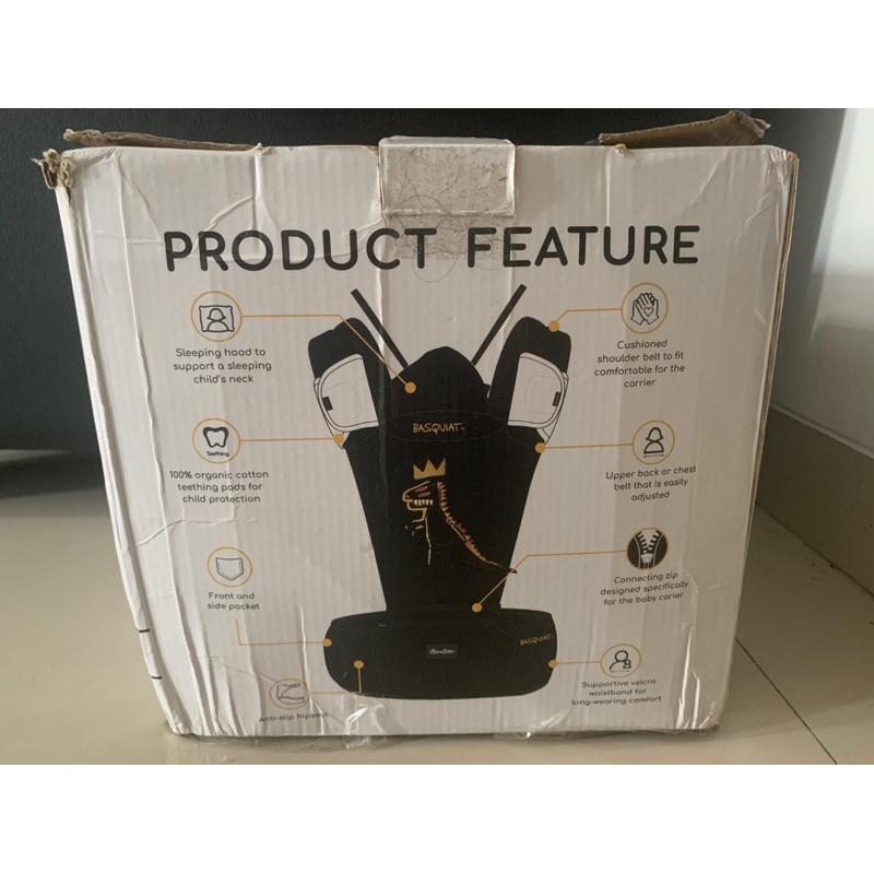 Gendongan Cocolatte Hipseat Carrier JMB Dino Basquiat Hip Seat