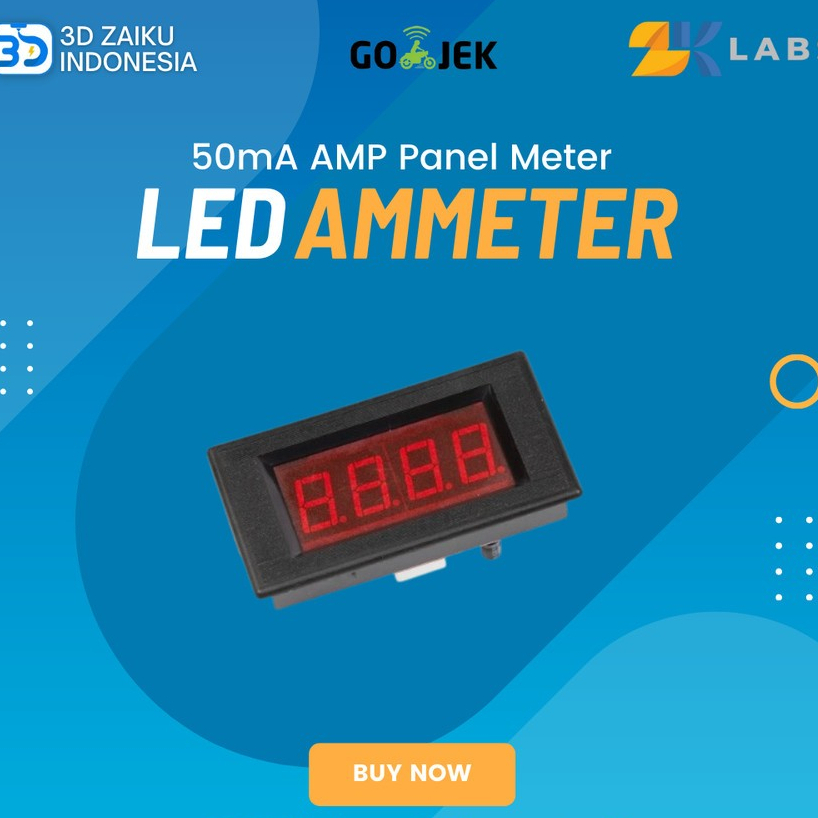 Original CO2 Laser 50mA LED Digital Ammeter DC Analog AMP Panel Meter