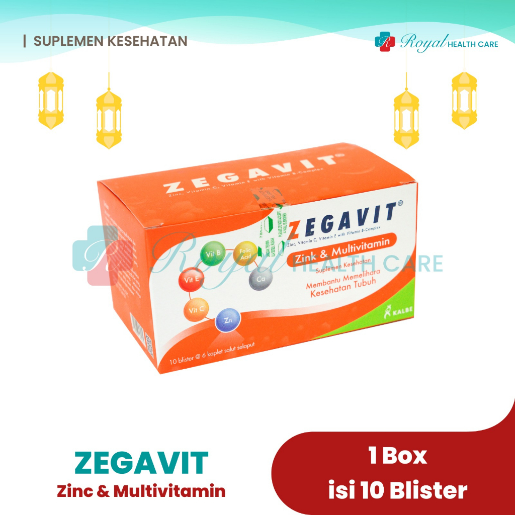 ZEGAVIT BOX 60 Tablet Multivitamin dan Zinc