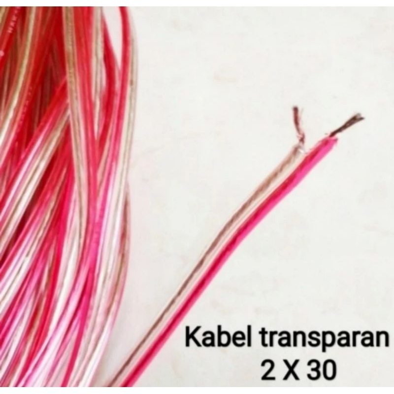 Kabel Listrik Monster Transparan 2x30 Harga Eceran per Meter