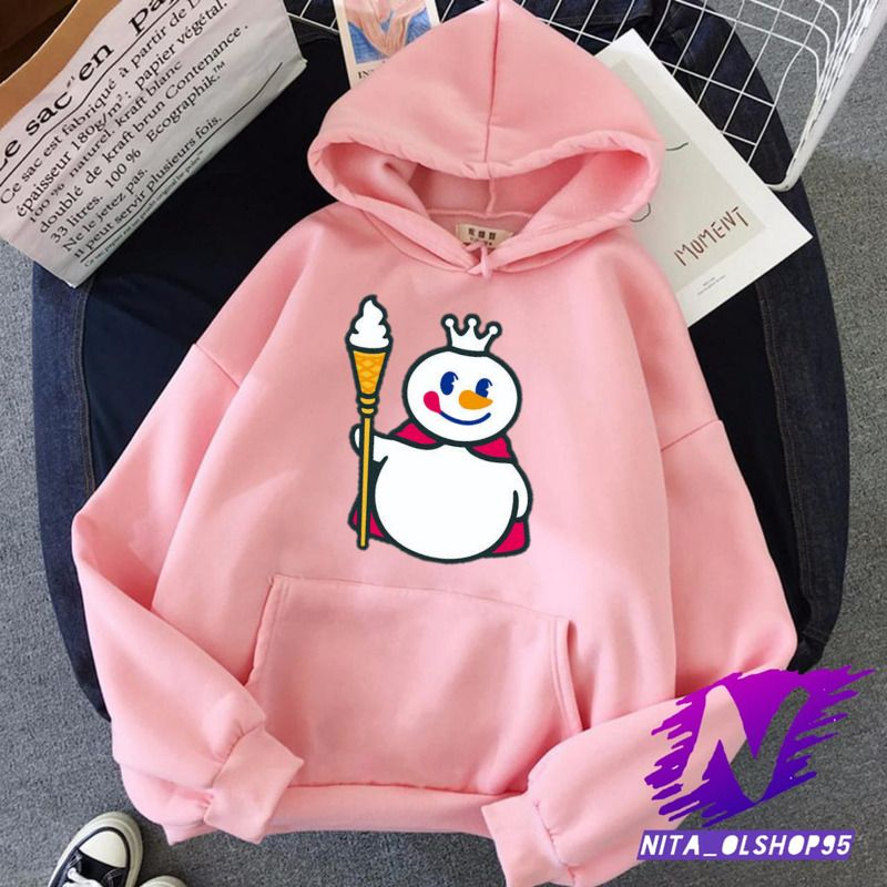 jaket hoodie swetaer anak mixue hoodie anak 2-12tahun