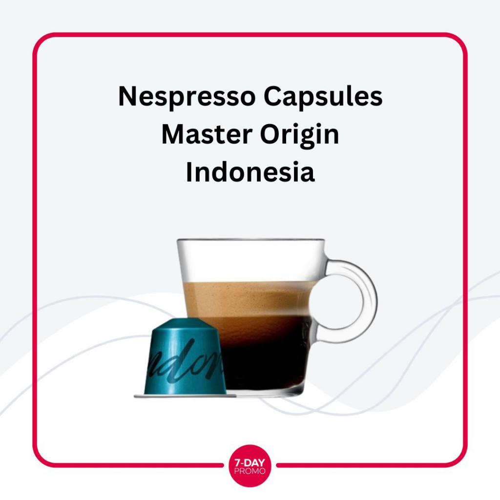 Nespresso Capsules Master Origin Indonesia Eceran Kapsul Only