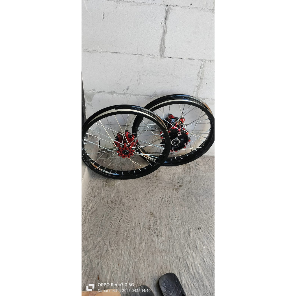 Velg Set CRF 150 L Semi Cacing Depan Belakang ukur 160/185