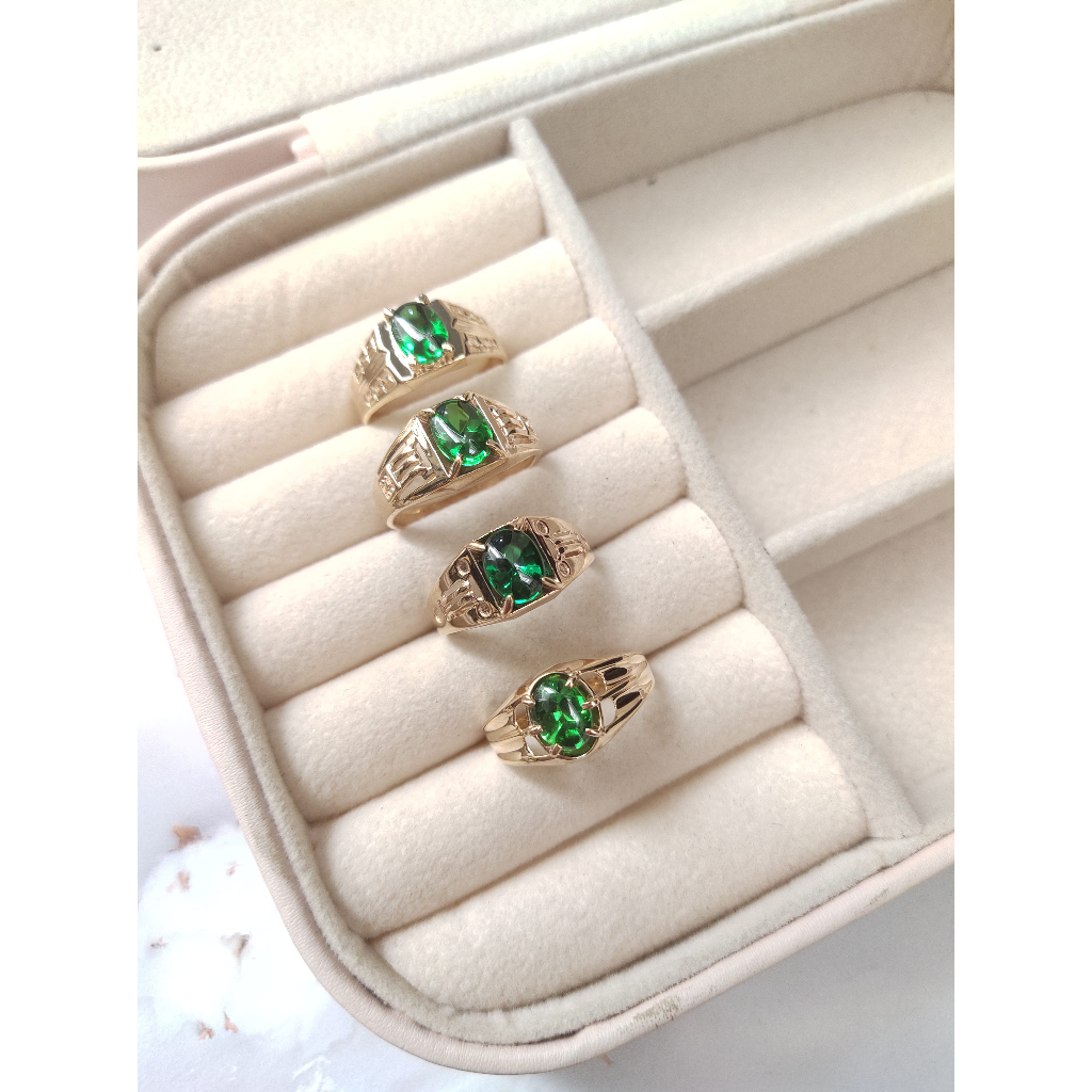 Cincin emas asli laki cowok emas kuning cincin pria emas 375 8k toko emas