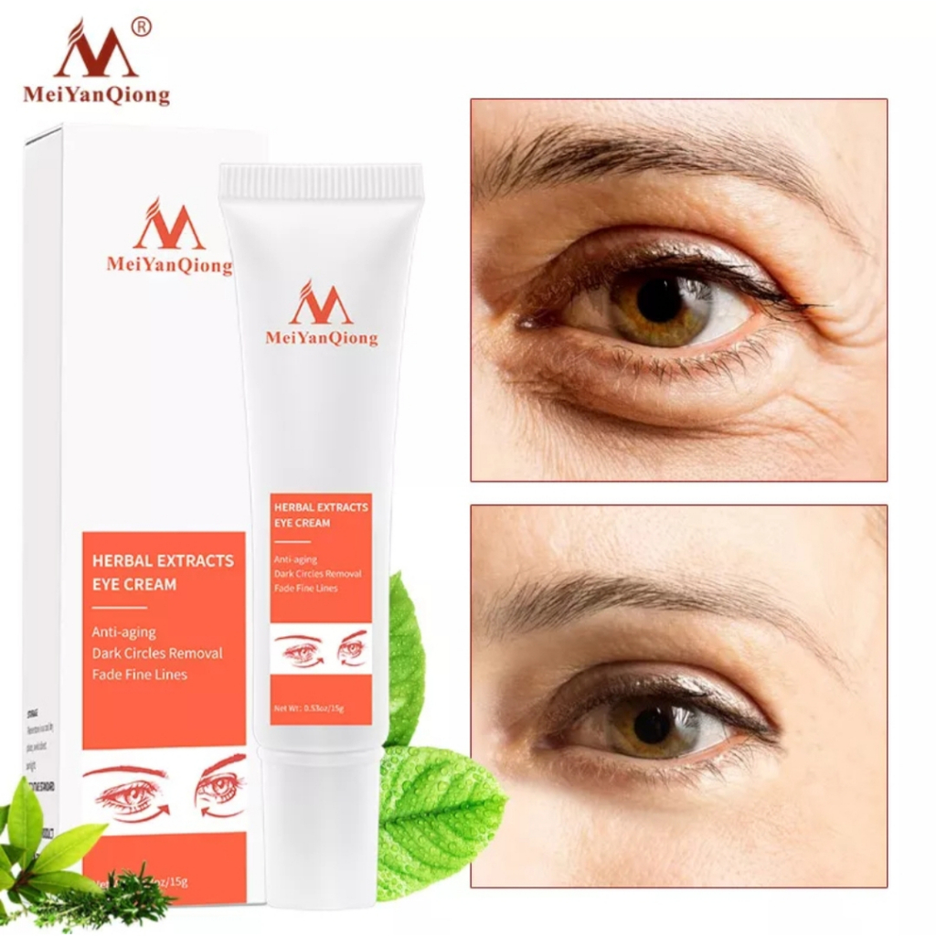 MeiYanQiong Herbal Extracts Eye Cream Krim Penghilang Mata Panda Anti Penuaan Eye Cream Mengurangi L