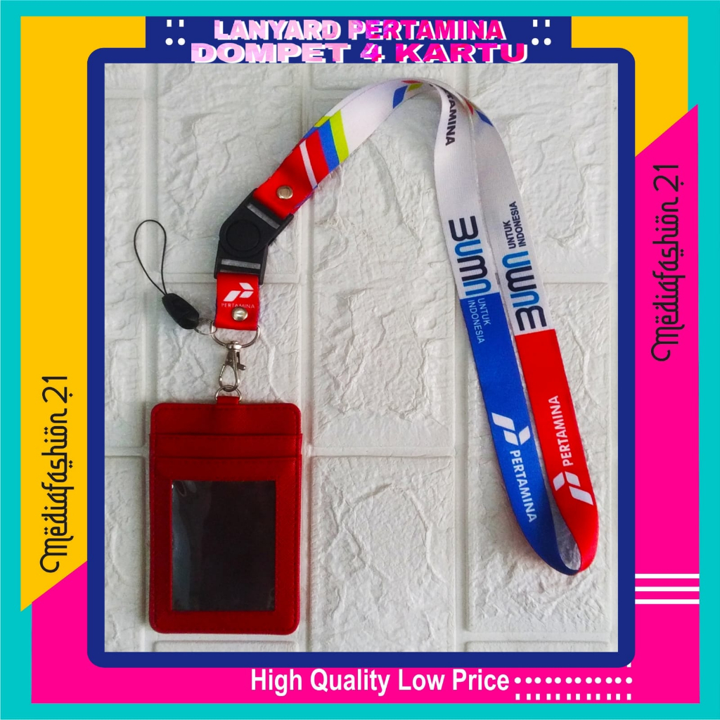 

Lanyard Tali Gantungan ID Card PERTAMINA Free Strap Gantungan HP/Flashdisk